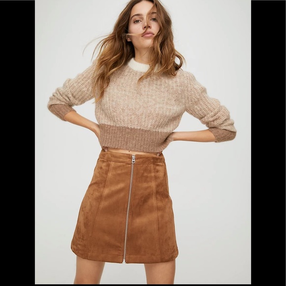 Wilfred Free X Aritizia New Zip-Up Mini Skirt size 10 - Picture 1 of 6